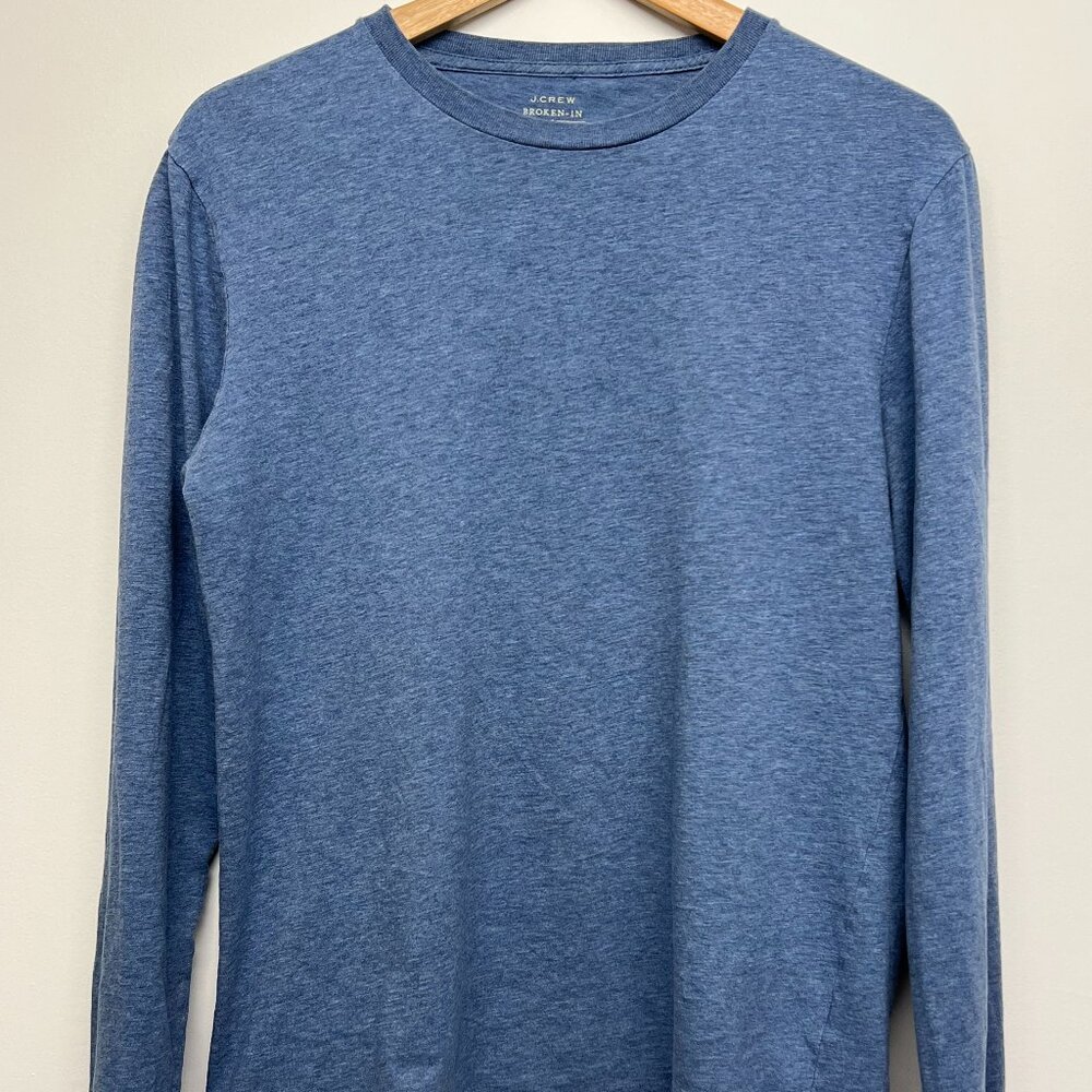 J. Crew - Broken-In Long Sleeve T-Shirt - Small - Blue